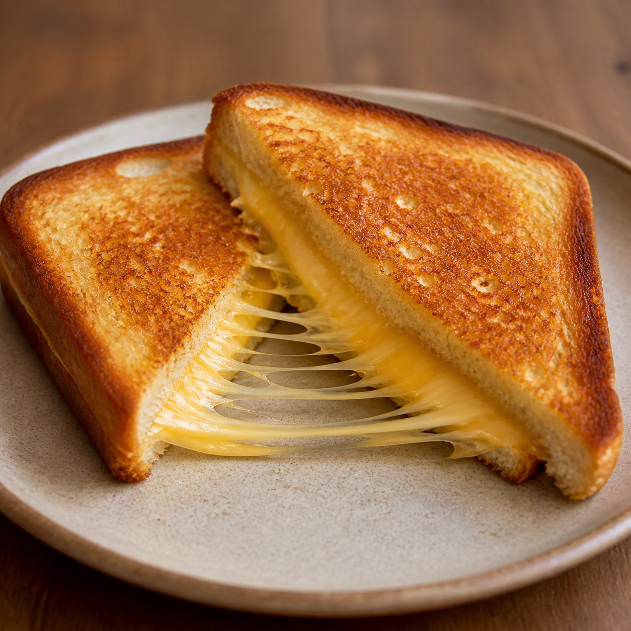 Classic cheese toasted sandwich